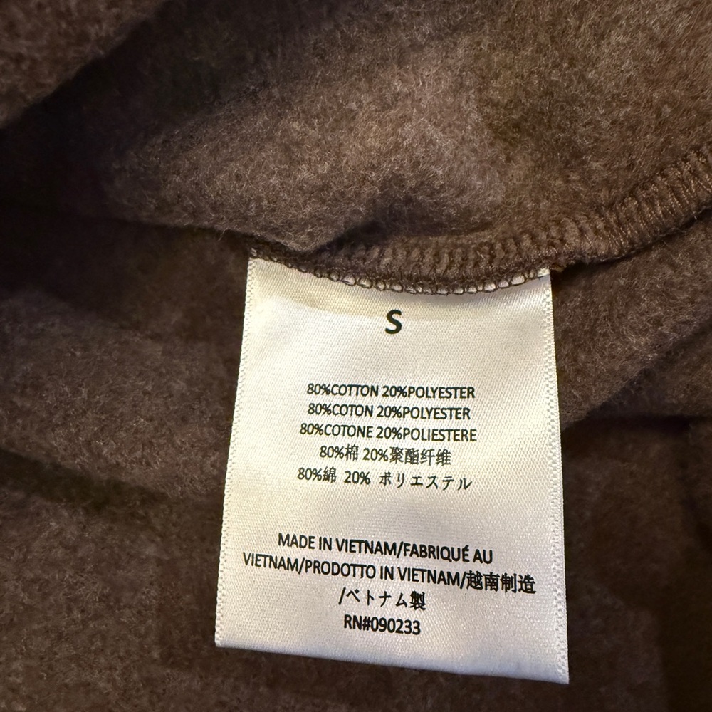 Fear of God Essentials Core Collection Heather Wood Hoodie Size S NWT - Picture 6 of 6